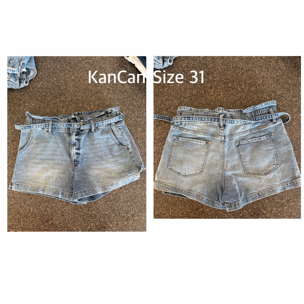 KanCan Faded Blue Casual Shorts